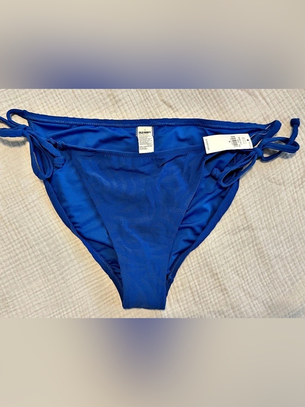 Old Navy Side-Tie Bikini Swim Bottoms Blue Size Medium